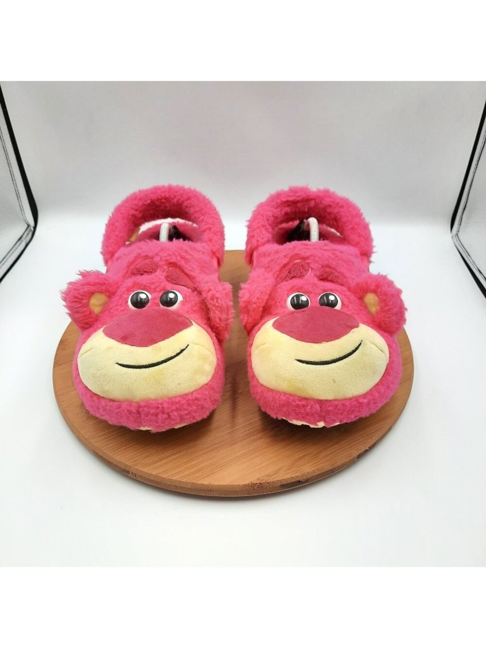 Crocs x Toy Story Womens 9 Shoes Lotso Pink Fuzzy Classic Clogs Disney Parks